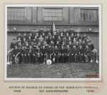 Société de musique du chemin de fer Basse-Yutz - Thionville 1908-1938 30ème anniversaire.