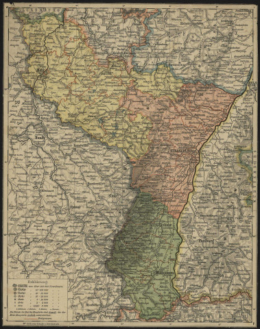 [CARTE DE L'ALSACE-LORRAINE].