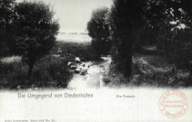 Die Umgegend von Diedenhofen - Die Fensch / Autour de Thionville en 1902 - Beauregard - Les laveuses au bord de la Fensch