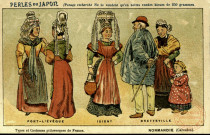 Isigny - Bretteville - Pont-l'Evêque. Types et costumes pittoresques de France. Normandie (Calvados).