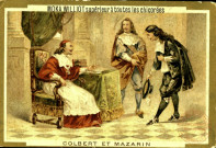 Le cardinal Jules Mazarin (Giulio Raimondo Mazzarino ou Mazarino) (1602-1661) a reçu Jean Baptiste (Jean-Baptiste) Colbert (1619-1683)