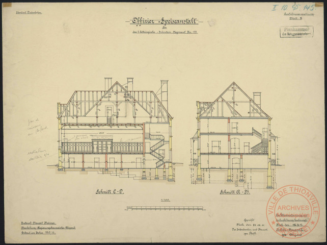 OFFIZIER-SPEISEANSTALT FÜR DAS 3. LOTHRINGISCHE INFANTERIE-REGIMENT N°135 IN DIEDENHOFEN. BLATT 5.