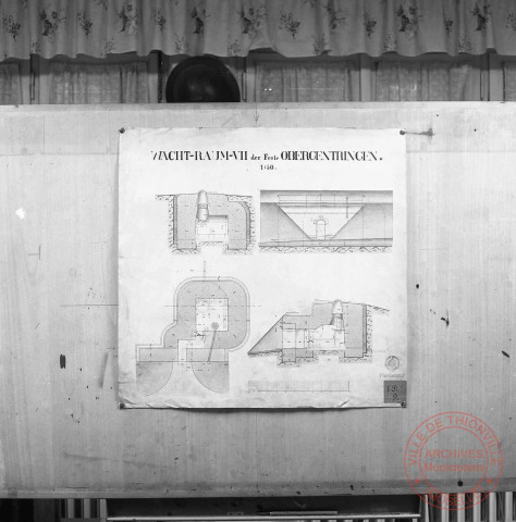 Plan de la salle de guet VII du fort de Guentrange