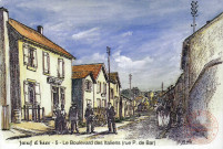 Joeuf d'hier - Le Boulevard des Italiens (Rue Pierre de Bar) en 1905