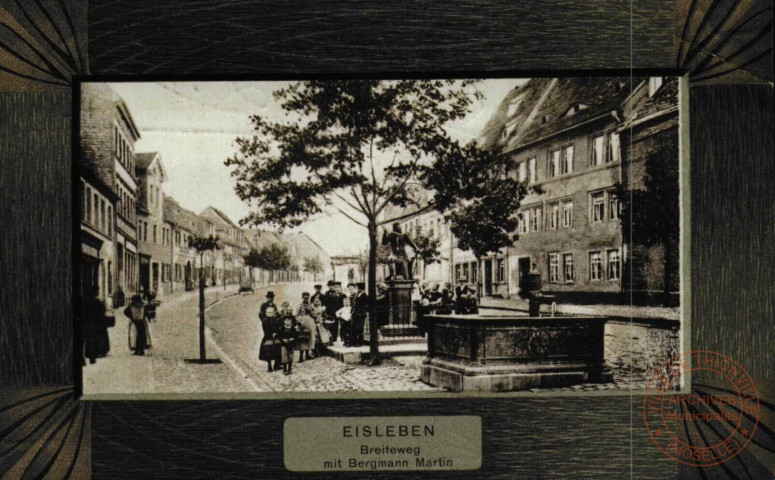 EISLEBEN. Breiteweg mit Bergmann Martin