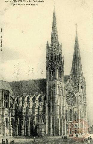 Chartres. La Cathédrale (du XIIe siècle).