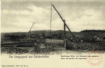 Die Umgegend von Diedenhofen. Gentringer Höhe von Scheuern aus gesehen. Dans les jardins de lagrange