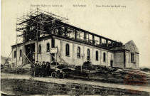 Nouvelle église en avril 1925 - Nivange / Neue Kirche im April 1925