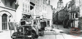 La rue de Paris lors de l'entrée des troupes américaines en novembre 1944