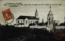 Le monument de Batilly. Erigé en l'honneur des héros morts pour la patrie en 1870. A nous le Souvenir à eux l'Immortalité!