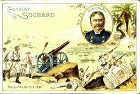 Le général William Shafter et les troupes américaines débarquant à Daiquiri (Cuba), guerre hispano-américaine, 23 mai 1898