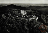 Lichtenberg (Bas-Rhin) : Vue aérienne du Château