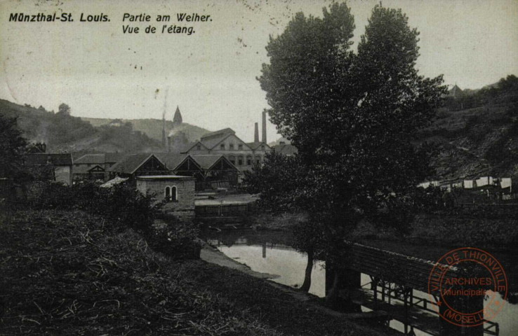 Münzthal-St. Louis : Partie am weiher = Vue de l'étang