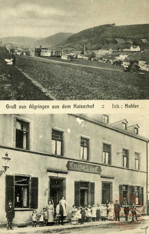 Gruss aus Algringen aus Kaiserhof: Inh: Kohler.