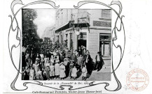 Café-restaurant Paradeis, Nieder-Yeutz / Basse-Yutz - Souvenir de la Fraternelle de Metz 1903