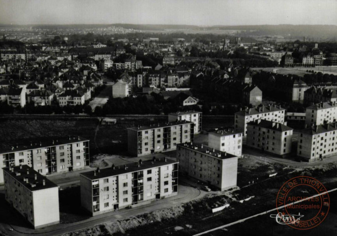 Thionville (Moselle) - Vue aérienne - Cour de Rome