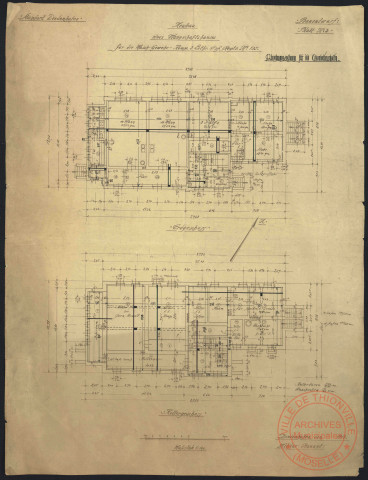 NEUBAU EINES MANSCHAFTSHAUSES FÜR DIE MASCH-GEWEHR- KOMP. 3 LOTHR. INF. REGTS. N°135