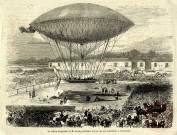 Le ballon dirigeable de M. Dupuy-de-Lôme le jour de son ascension, à Vincennes