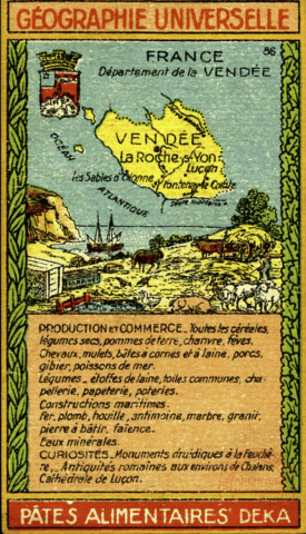 Géographie universelle - France, département de la Vendée