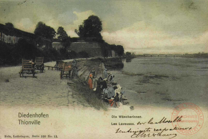 Diedenhofen = Thionville : die Wäscherinnen = Les Laveuses