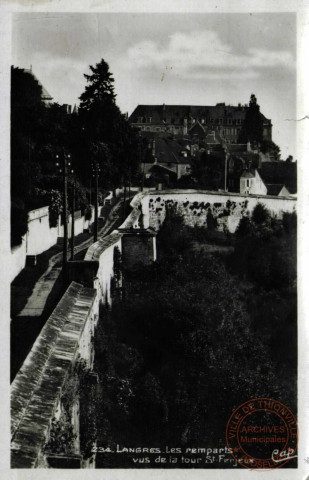 Langres / Les Remparts vus de la tour St Ferjeux