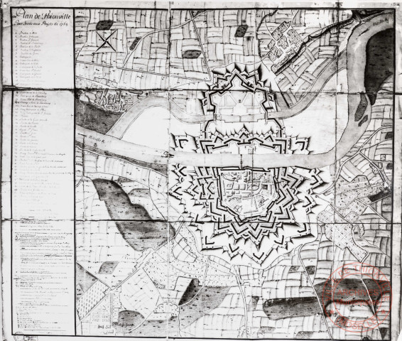 Plan de Thionville pour servir aux projets de 1754