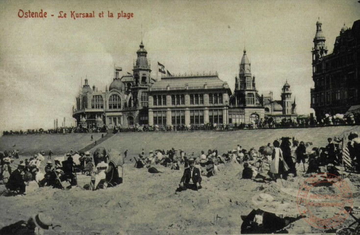 Ostende-Le Kursaal et la Plage.