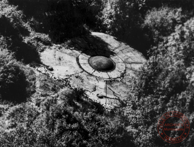 Vue aérienne du Hackenberg - Bloc tourelle de (135?)