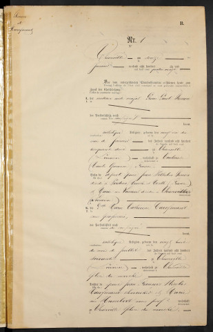 État civil : registre de mariages (1880)