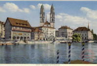 Zürich - Limmatquai und Gromünster