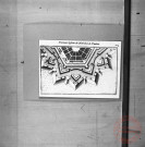 Exposition sur les fortifications à Thionville en 1970 par Georges Martig - Planche "Nouveau système du Maréchal Vauban (fortifications)