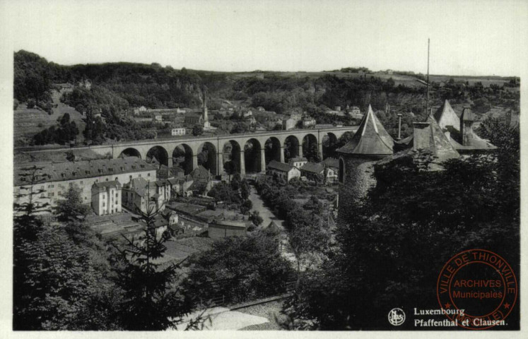 Luxembourg.Pfaffenthal et Clausen.