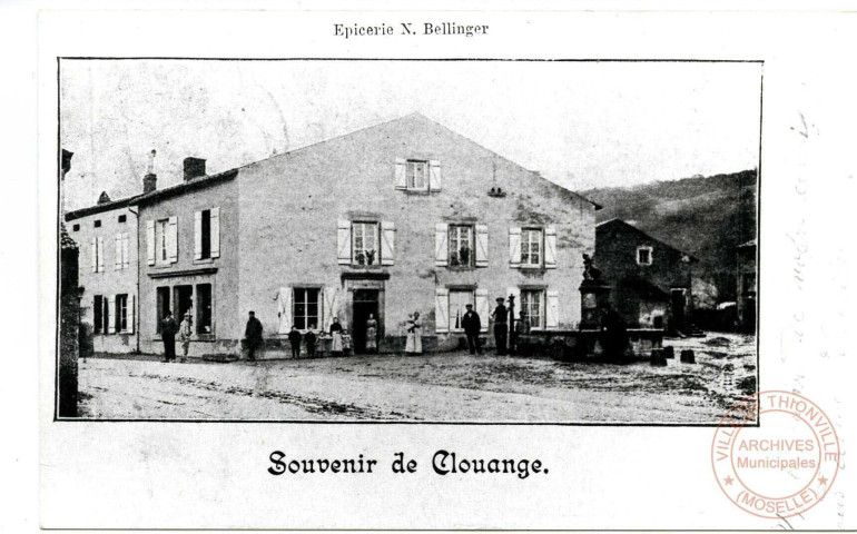 Souvenir de Clouange - Epicerie N. Bellinger