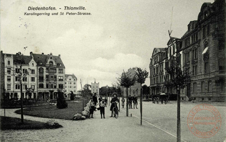 Diedenhofen - Karolingerring und St Peter-Strasse / Thionville