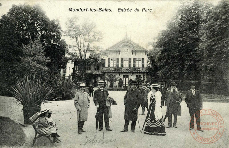 Mondorf-les-Bains. Entrée du Parc.