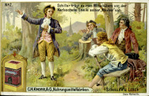 Schiller récite des extraits de ses « Voleurs » à ses camarades de classe de la Karlsschule.