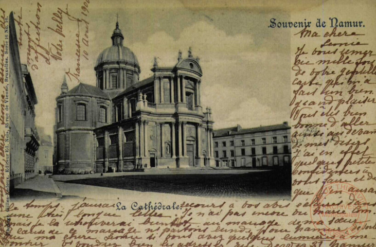 Souvenir de Namur. La Cathédrale.