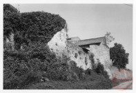 Château de Roussy-le-Bourg (commune de Roussy-le-Village). Remparts côté rue du Bourg