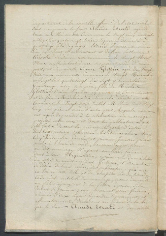 État civil : registre de naissances, mariages, décès (1826)