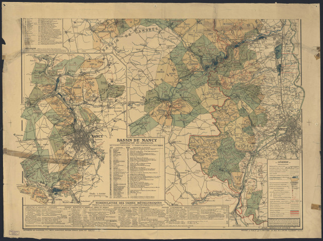 NOMENCLATURE DES USINES SIDERURGIQUES / BASSIN DE NANCY NOMENCLATURE DES CONCESSIONS