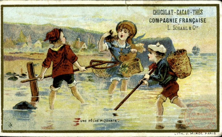 Enfants costumés - Une pêche piquante.