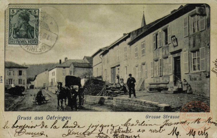 Gruss aus Oetringen - Grosse Strasse