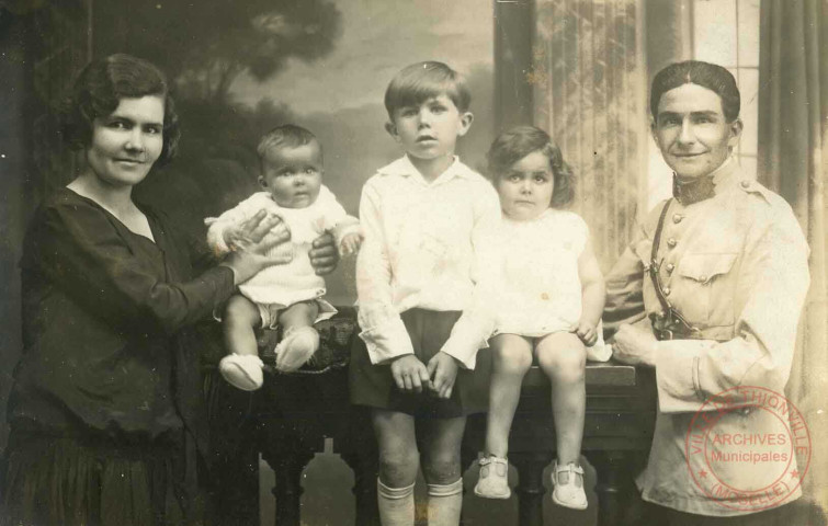 Photo de famille en studio