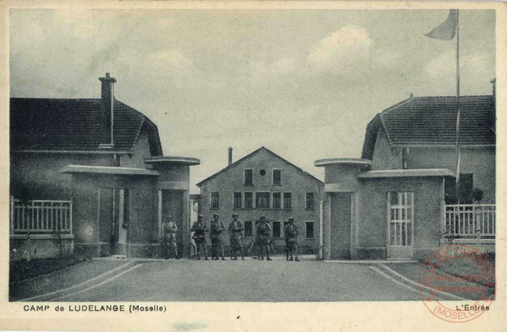 Camp de Ludelange (Moselle) - L'entrée