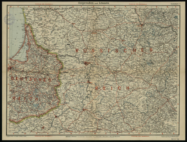 Sonderkarte 3. Ostpreussen und LituaenSonderkarte 4. Kurland, Livland und Estland