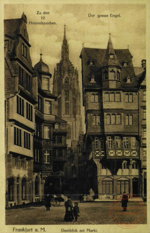 Frankfurt a. M. Domblick am Markt.