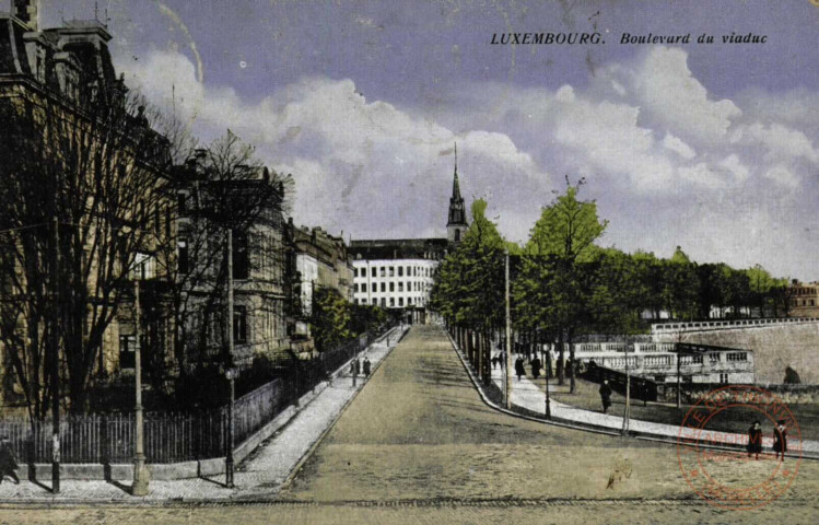 Luxembourg. Boulevard du Viaduc.