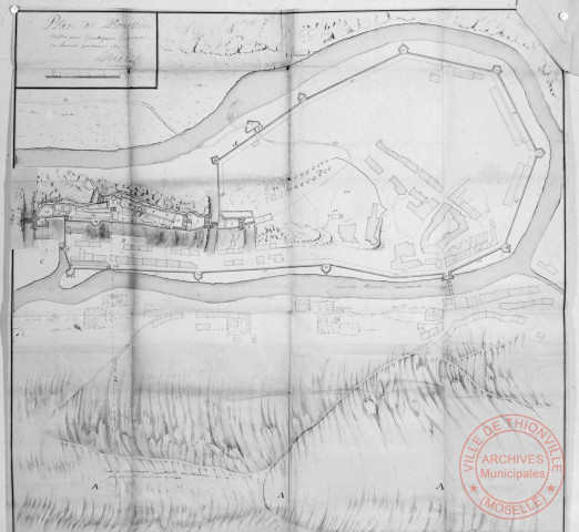 1690 - Plan de Bouillon, pour les ouvrages de 1691