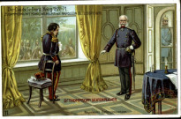 Der Deutsch - Franz. Krieg 1870-71. Zusammenkunft König Wilhelsm mit Napoléon III. 2 sept. 1870. Napoleons Gefangennahme.