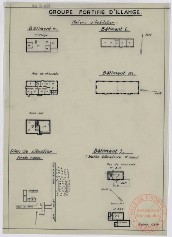 GROUPE FORTIFIE D'ILLANGE. MAISON D'HABITATION.